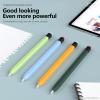 AKABEILA iPencil Case Compatible with Apple Pencil 1st Gen, Ultra Light Silicone Pen Skin Cover with 2 Nib Covers Protective Skin Case Non-Slip Smooth Grip Holder Retro Mysterious Black view 2