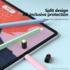 AKABEILA iPencil Case Compatible with Apple Pencil 1st Gen, Ultra Light Silicone Pen Skin Cover with 2 Nib Covers Protective Skin Case Non-Slip Smooth Grip Holder Retro Mysterious Black view 4