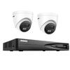 ANNKE 12MP PoE Security Camera System, 8CH NVR, 2pcs 12 Megapixel UHD PoE Surveillance IP Turret Camera with Smart Dual Light, Human&Vehicle Detection, Color Night Vision, No HDD Included view 1