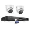 ANNKE 5MP Home Security Camera System, 12MP H.265+ NVR for 24/7 Reocrding, 2pcs 5MP 3K PoE IP Turret Camera Wired, Human&Vehicle Detection, IP67 Weatherproof, Color Night Vision, 8TB HDD Included view 1