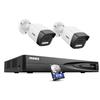 ANNKE 8MP PoE Security Camera System, 12MP H.265+ NVR, 2pcs 4K PoE Surveillance IP Bullet Camera with Smart Dual Light, Human&Vehicle Detection, Color Night Vision, IP67, 8TB HDD Included view 1