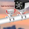 CCTV Security Camera Corner Pole Mounting Bracket,Equipped with Two Hoops 10cm/20cm/30cm/40cm Select Die-cast Aluminum Alloy Surveillance Camera Horizontal Vertical Pole Mount Kit (Hoops 20cm) view 2