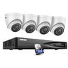 ANNKE 5MP Home Security Camera System, 12MP H.265+ NVR for 24/7 Reocrding, 4pcs 5MP 3K PoE IP Turret Camera Wired, Human&Vehicle Detection, IP67 Waterproof, Color Night Vision, 2TB HDD Included view 1