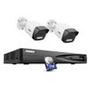 ANNKE 8MP PoE Security Camera System, 12MP H.265+ NVR, 2pcs 4K PoE Surveillance IP Bullet Camera with Smart Dual Light, Human&Vehicle Detection, Color Night Vision, IP67, 1TB HDD Included view 1