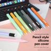 AKABEILA iPencil Case Compatible with Apple Pencil 2nd Gen, Ultra Light Silicone Pen Skin Cover with 2 Nib Covers Protective Skin Case Non-Slip Smooth Grip Holder Retro Sky Blue view 2