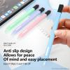 AKABEILA iPencil Case Compatible with Apple Pencil 2nd Gen, Ultra Light Silicone Pen Skin Cover with 2 Nib Covers Protective Skin Case Non-Slip Smooth Grip Holder Retro Sky Blue view 3
