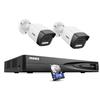 ANNKE 12MP PoE Security Camera System, 8CH NVR, 2pcs 12 Megapixel UHD PoE Surveillance IP Camera with Smart Dual Light, Human&Vehicle Detection, Color Night Vision, 3TB HDD Included view 1