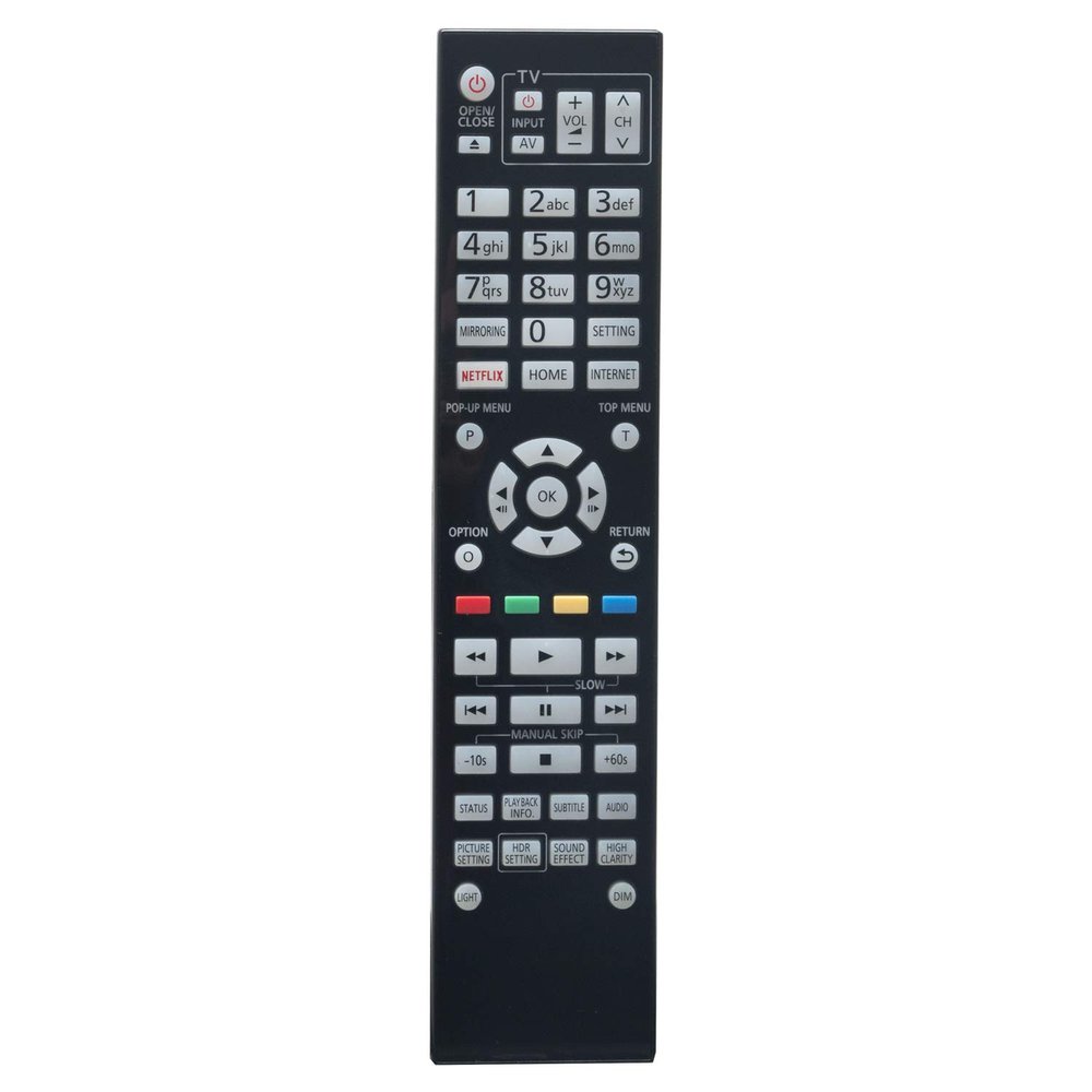 Beyution N2QAYA000172 Replaced Remote Control Sub N2QAYB000175 fit for Panasonic Blu-ray Disc Player DP-UB9000 UB820EB DP-UB9000P1K DP-UB9000-K DPUB9000GN DPUB9000K DPUB9000 DPUB9000P1K