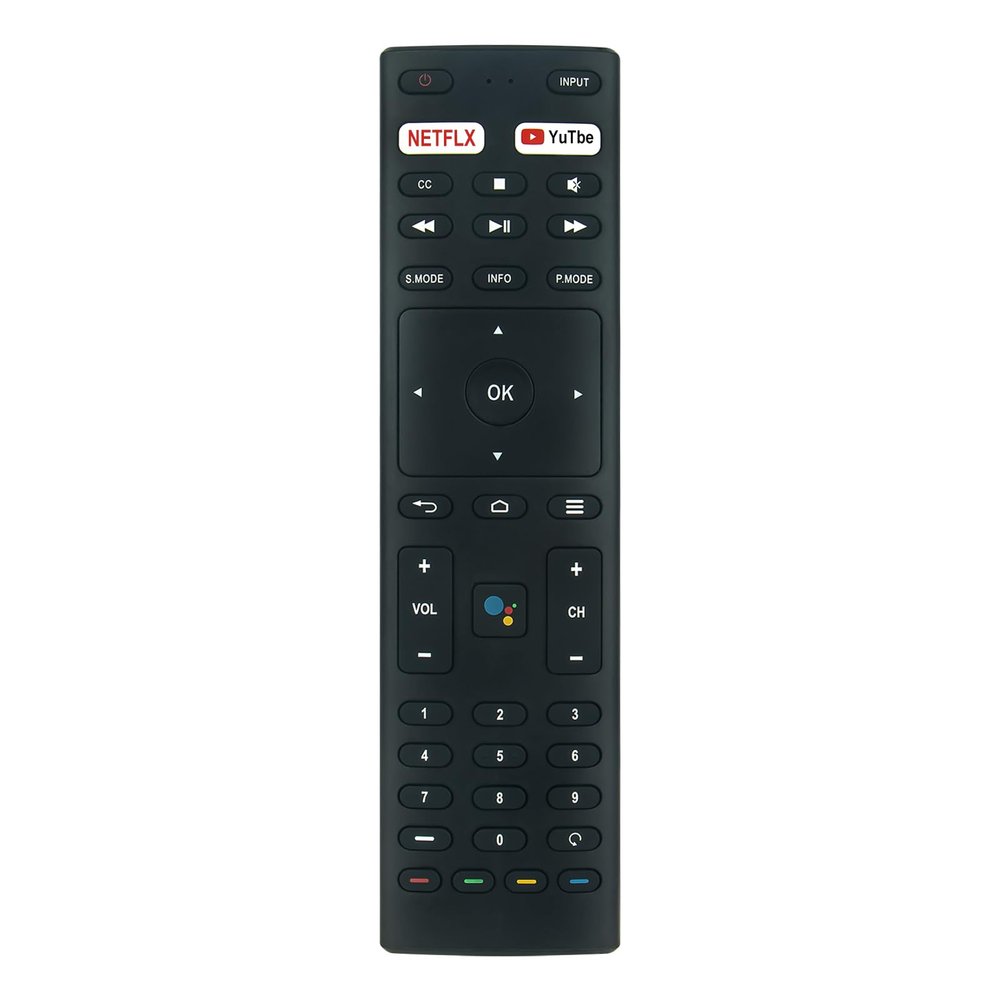 Beyution RM-C3329 Replaced Voice Remote Control fit for JVC/Konka 4K UHD Smart TV 32H31A 40H33A 43U55A 50Q75A 50U55A 55Q75A 55U55A 65Q75A 65U55A 75Q75A 75U55A RM-C3359 RM-C3369 RM-C3363