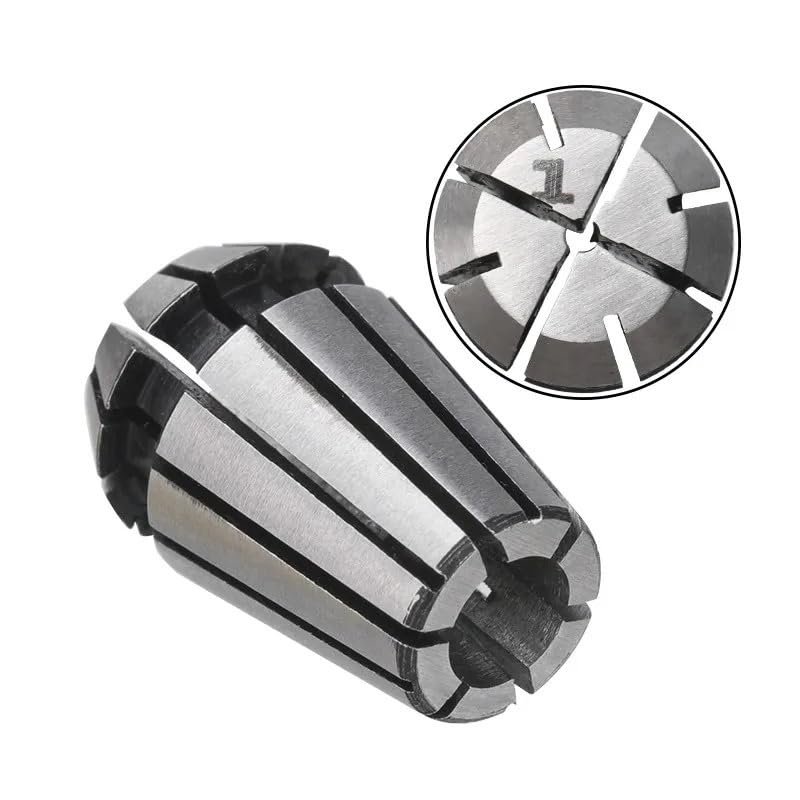 Cosyhat XLJP 1Pcs ER Collet Chuck Er8 Collet Chuck Set 1mm/ 2mm/ 3mm/ 4mm /5mm/ 3.175mm/ 6mm AA UP Collet Chuck ER Spring Chuck(Size:ER8-2mm)