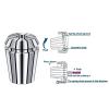 Cosyhat XLJP 1Pcs ER Collet Chuck Er8 Collet Chuck Set 1mm/ 2mm/ 3mm/ 4mm /5mm/ 3.175mm/ 6mm AA UP Collet Chuck ER Spring Chuck(Size:ER8-2mm) view 3
