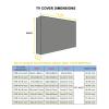 Outdoor Tv Screen Protector All Weather Universal Protector Dustproof Waterproof Cover for 22-65'' Lcd Tvs view 4