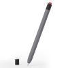 AKABEILA iPencil Case Compatible with Apple Pencil 1st Gen, Ultra Light Silicone Pen Skin Cover with 2 Nib Covers Protective Skin Case Non-Slip Smooth Grip Holder Retro Business Gray view 1