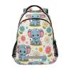 ALAZA Cute Cartoon Little Elephant Little Daisy Backpacks Travel Laptop Daypack School Book Bag for Men Women Teens Kids view 1