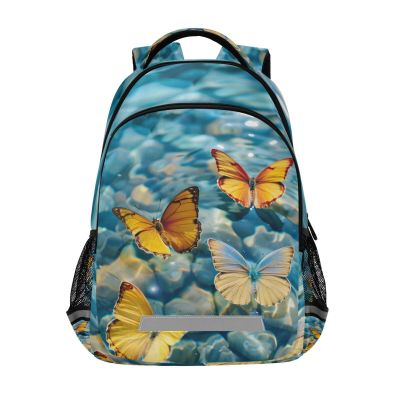 ALAZA on The Clear Water Surface Butterflies Backpacks Travel Laptop Daypack School Book Bag for Men Women Teens Kids