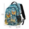 ALAZA on The Clear Water Surface Butterflies Backpacks Travel Laptop Daypack School Book Bag for Men Women Teens Kids view 3