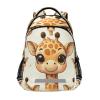 ALAZA Cute Baby Giraffe Face Pattern Backpacks Travel Laptop Daypack School Book Bag for Men Women Teens Kids view 1