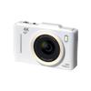 Andoer Compact Digital Camera, 4K 48MP Photo Camera 2.8 Inch Digital Camera AF Auto Focus with 16X Zoom, Rechargeable Camera for Kids, Beginners, Adults, White/Dark Grey Heather view 1