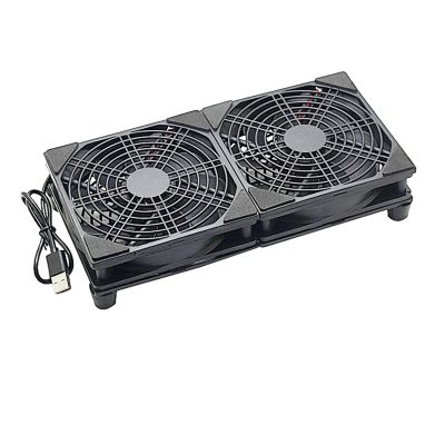 1 Pcs 5V USB Router Fan 80mm/92mm/120mm/140mm/240mm Cooling Fan with Protective Mesh(Color:24025 Dual Ball)