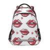 ALAZA Graphics Red Lips Lips on White Background Backpacks Travel Laptop Daypack School Book Bag for Men Women Teens Kids view 1