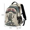 ALAZA Cartoon Skeleton Paratrooper in Army Fatigues Backpacks Travel Laptop Daypack School Book Bag for Men Women Teens Kids view 3