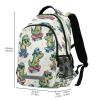 ALAZA Cute Little Crocodile Skateboard Backpacks Travel Laptop Daypack School Book Bag for Men Women Teens Kids view 3