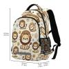 ALAZA Cartoon Little Lion Little Daisy Backpacks Travel Laptop Daypack School Book Bag for Men Women Teens Kids view 3