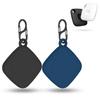 FGERWZ [2 Pack] Silicon Case for Tile Mate 2022 Tracker with Keychains, Tile Mate Holder Anti Lost Hidden Full Cover, Waterproof Tile Mate Case for Keys, Bags, Cat Dog Collar Holder (Black+Blue) view 1