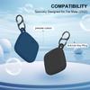 FGERWZ [2 Pack] Silicon Case for Tile Mate 2022 Tracker with Keychains, Tile Mate Holder Anti Lost Hidden Full Cover, Waterproof Tile Mate Case for Keys, Bags, Cat Dog Collar Holder (Black+Blue) view 2