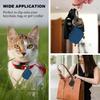 FGERWZ [2 Pack] Silicon Case for Tile Mate 2022 Tracker with Keychains, Tile Mate Holder Anti Lost Hidden Full Cover, Waterproof Tile Mate Case for Keys, Bags, Cat Dog Collar Holder (Black+Blue) view 3