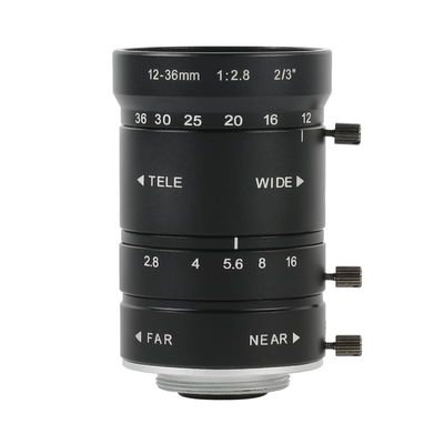 Generic Xuanthang 10MP 12-36mm F2.8 - F16 HD CCTV Industrial Zoom Lens Big View High Working Distance CS C Mount Lens for Industry Video Camera