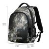 ALAZA Ransparent Flying Butterflies with Silver Ornament Backpacks Travel Laptop Daypack School Book Bag for Men Women Teens Kids view 3