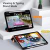 Batianda Case for iPad Air 13 inch 2025 M3 2024 M2 Chip Model A2898/A2899 [Built-in Pencil Holder] Shockproof Cover with Clear Transparent Back Shell Soft TPU Bumper,Auto Sleep/Wake, Cheshire Cat view 4