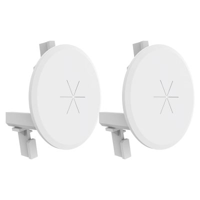 Bolcolege in Wall Cable Management Kit for Wall Mount TV, TV Cord Hider with 1-1/10 inch Silicone Pass Through for Low Profile Wires and Power Cables, Integrated Locking Bracket, White, 2 Pack