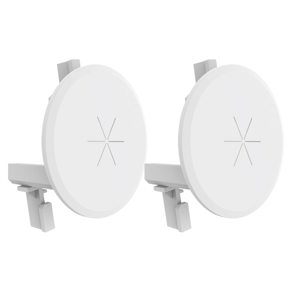 Bolcolege in Wall Cable Management Kit for Wall Mount TV, TV Cord Hider with 1-1/10 inch Silicone Pass Through for Low Profile Wires and Power Cables, Integrated Locking Bracket, White, 2 Pack