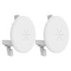 Bolcolege in Wall Cable Management Kit for Wall Mount TV, TV Cord Hider with 1-1/10 inch Silicone Pass Through for Low Profile Wires and Power Cables, Integrated Locking Bracket, White, 2 Pack view 1
