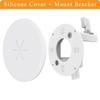 Bolcolege in Wall Cable Management Kit for Wall Mount TV, TV Cord Hider with 1-1/10 inch Silicone Pass Through for Low Profile Wires and Power Cables, Integrated Locking Bracket, White, 2 Pack view 2