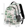 ALAZA Cute Frog Line Hand Drawn in Love Poses Backpacks Travel Laptop Daypack School Book Bag for Men Women Teens Kids view 3