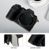 Andoer Portable Camera Protective Case Retro Style Camera Case Carrying Bag Bottom Design with Strap Opening Replacement for Fujifilm XS20/X-S20 Camera, Black view 2
