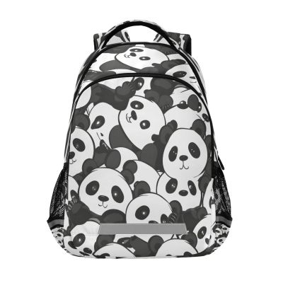 ALAZA Cute Little Panda Cartoon Panda Backpacks Travel Laptop Daypack School Book Bag for Men Women Teens Kids