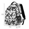 ALAZA Cute Little Panda Cartoon Panda Backpacks Travel Laptop Daypack School Book Bag for Men Women Teens Kids view 3