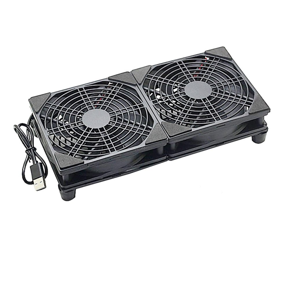 1 Pcs 5V USB Router Fan 80mm/92mm/120mm/140mm/240mm Cooling Fan with Protective Mesh(Color:14025 Hydraulic)