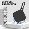FGERWZ [2 Pack] Silicon Case for Tile Mate 2022 Tracker with Keychains, Tile Mate Holder Anti Lost Hidden Full Cover, Waterproof Tile Mate Case for Keys, Bags, Cat Dog Collar Holder (Black+White) view 4