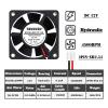 EKFVNIQQ 2 Pack 60x60x20mm 6020 12V 24V Dual Ball 3D Printer Cooling Fan 60mmx20mm Brushless Machine Equipment DC Motor Cooling Fan(Color:12V Hydraulic) view 2