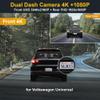 Fitcamx Front 4K+Rear 1080P Dash Cam Universal for Volkswagen (HD2-6013), Integrated OEM Look, Dual HD Recording, WiFi Connect & APP, Loop Recording, Parking Mode, Easy to Set, 128GB Card view 2