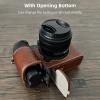 Andoer Portable Camera Protective Case Retro Style Camera Case Carrying Bag Bottom Design with Strap Opening Replacement for Fujifilm XS20/X-S20 Camera, Coffee view 3