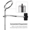 Andoer Desktop Mount Bracket Camera with Flexible Arm Table Mount Clamp Light Stand Rotating Ball Head for Phone DSLR Camera Webcam LED Video Light view 4