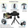 4060 Monocular Telescope High Definition Low Night Vision Monocular with A Smart Phone Holder and A Tripod Bird Watching Travel view 3