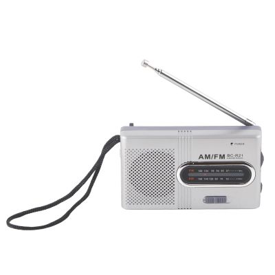 FLEXMAN Portable AM FM Miniature Radio, Universal Stereo Receiver, Built in Speaker, Music Player with Telescopic Antenna, Standard Earphones Jacks