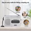 FLEXMAN Portable AM FM Miniature Radio, Universal Stereo Receiver, Built in Speaker, Music Player with Telescopic Antenna, Standard Earphones Jacks view 2